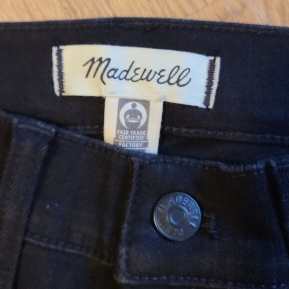 NEW NWOT! MADEWELL HIGH/MID-RISE KICK OUT JEANS CROPPED STRETCH DENIM sz 26 - Picture 6 of 8